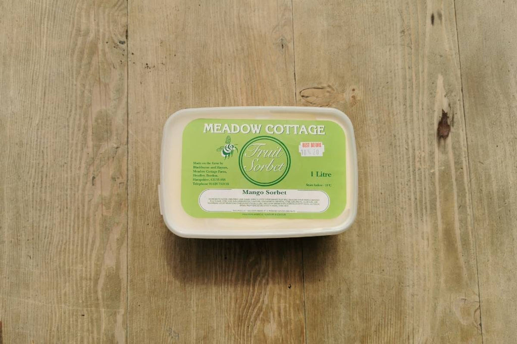 Meadow Cottage Mango Sorbet 1lt - Applegarth Online Farmshop