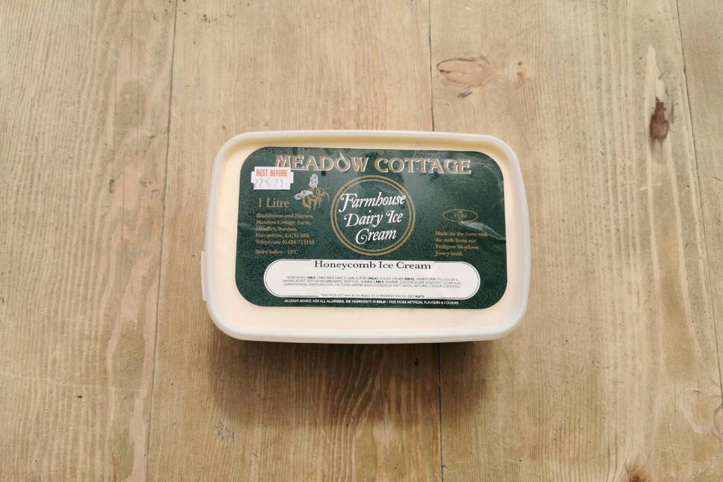 Meadow Cottage Honeycomb Ice Cream 1lt - Applegarth Online Farmshop