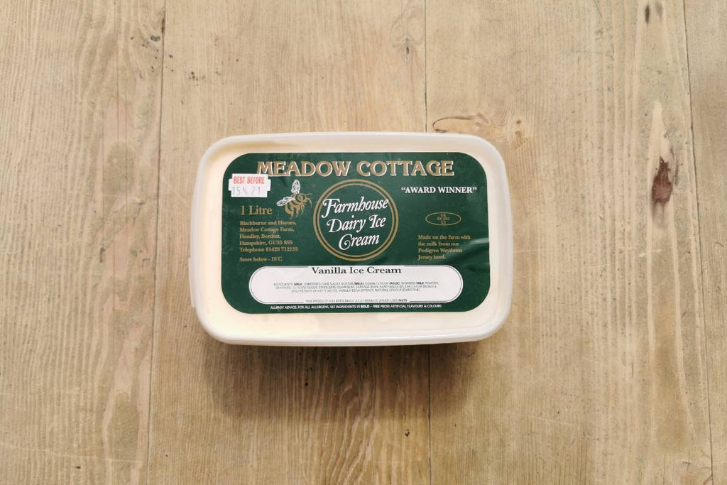 Meadow Cottage Vanilla Ice Cream 1lt - Applegarth Online Farmshop
